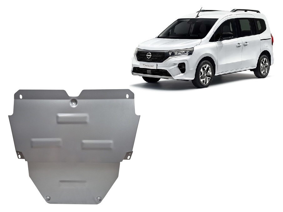 Aluminum skid plate for Nissan Townstar