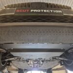 Audi Q2 2021-2026 steel 2 mm sump guard for engine, front bumper and gearbox protection - additional detail view