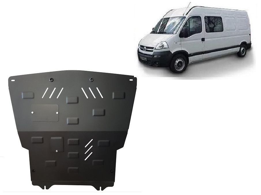Steel skid plate for Opel Movano A