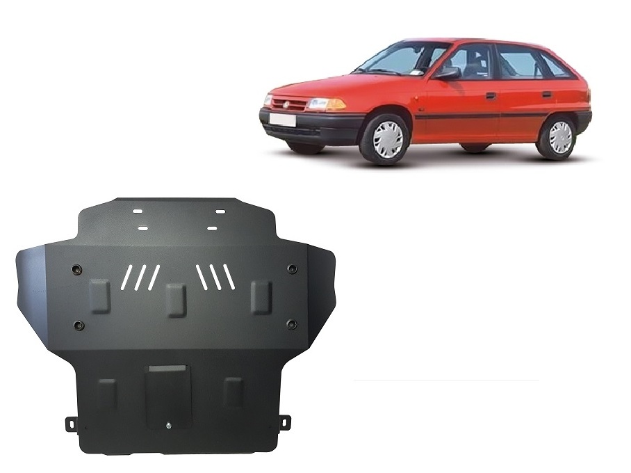 Steel skid plate for Opel Astra F