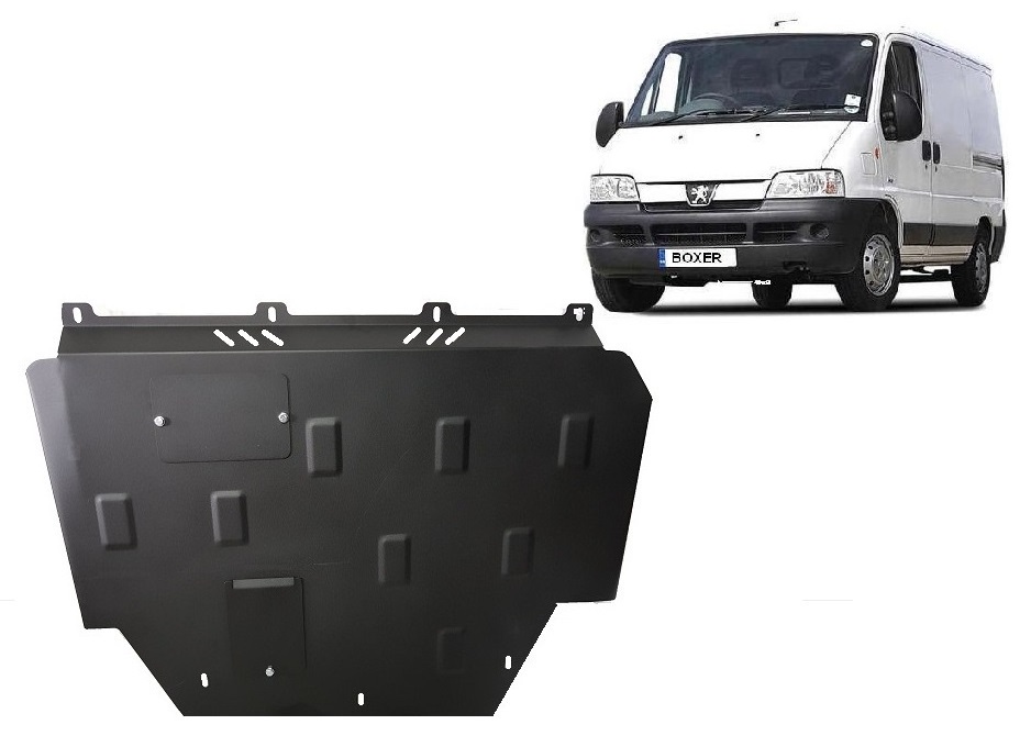 Steel skid plate for Peugeot Boxer