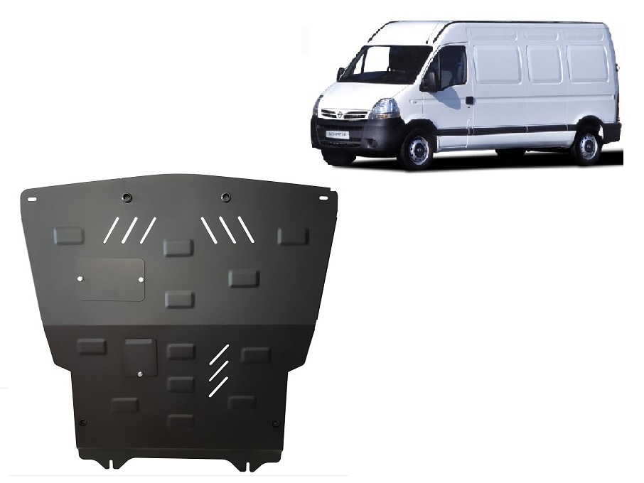 Steel skid plate for Nissan Interstar
