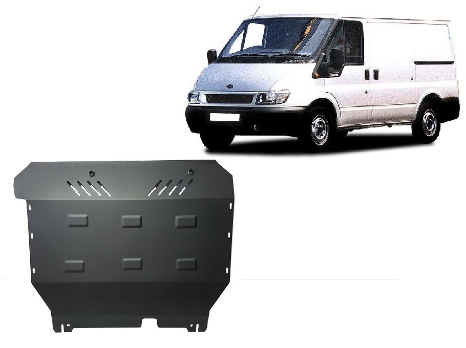 Steel skid plate for the protection of the engine and the gearbox for Ford Transit - FWD
