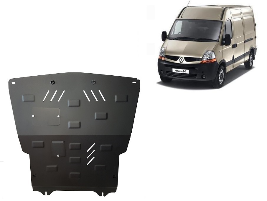 Steel skid plate for Renault Master 2