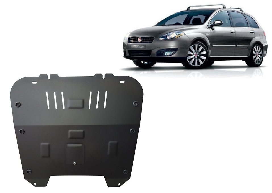 Steel skid plate for the protection of the engine and the gearbox for   Fiat Croma