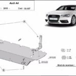 Mounting diagram steel skid plate Audi A4 B9