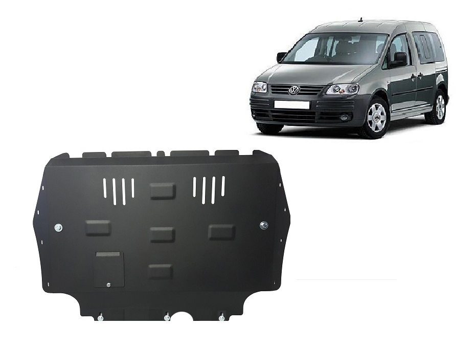 Steel skid plate for VW Caddy