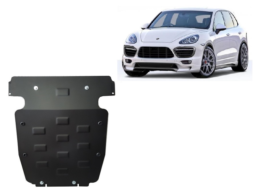 Steel skid plate for Porsche Cayenne