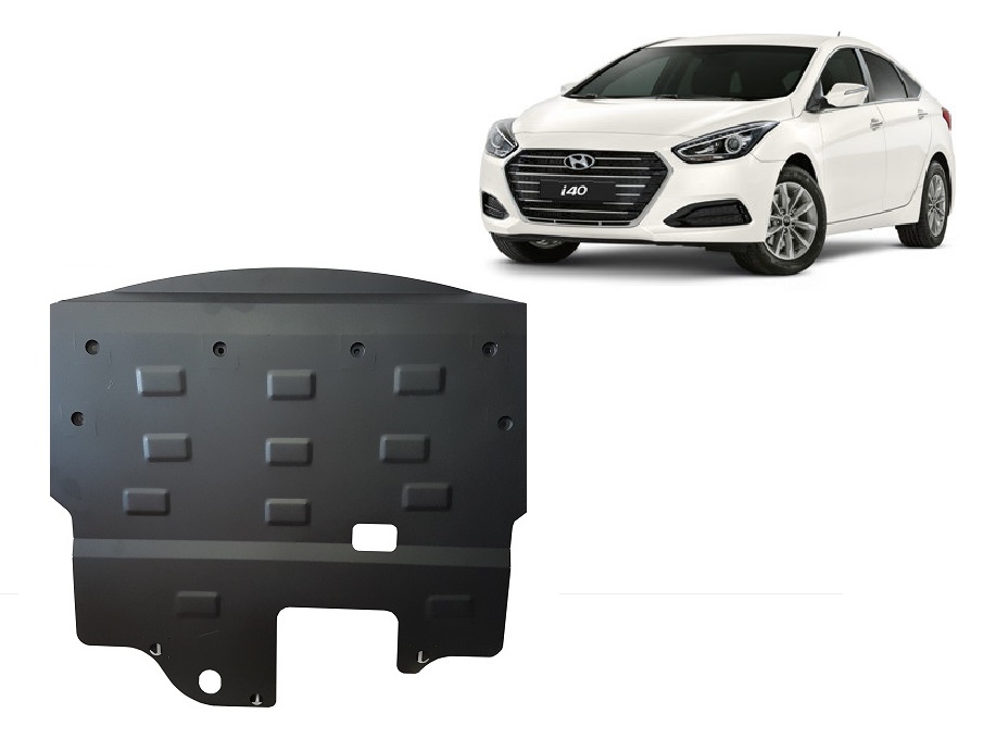 Steel skid plate for the protection of the engine and the gearbox for Hyundai i40