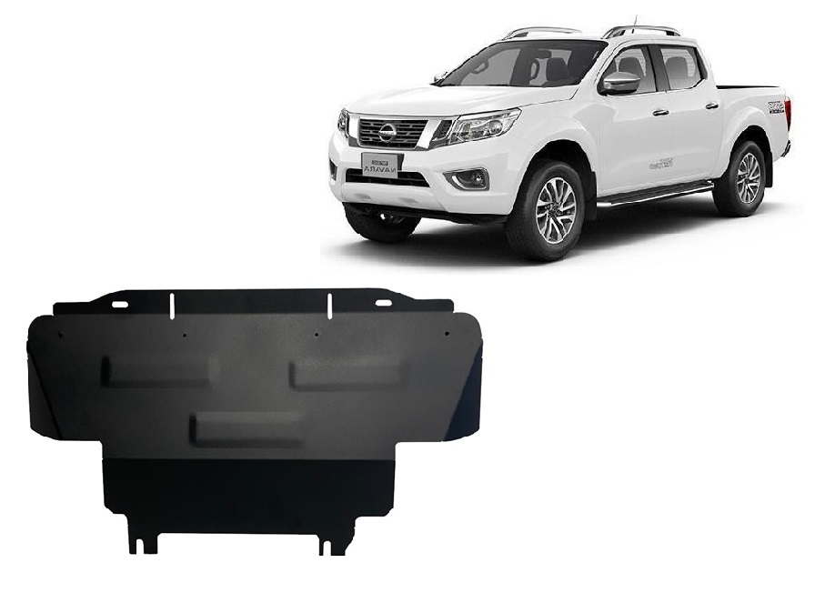 Steel radiator skid plate for Nissan Navara NP300 - D23