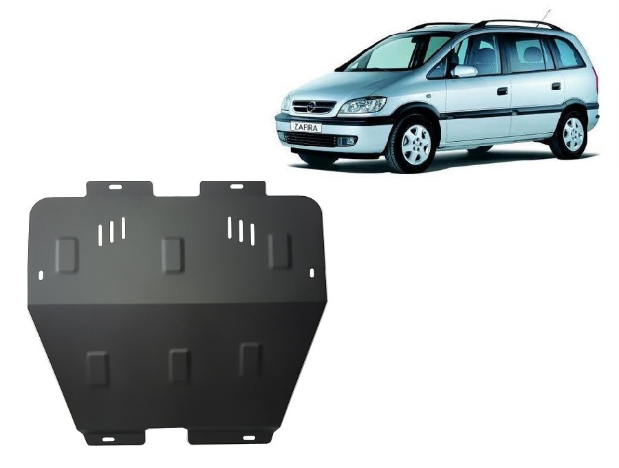 Steel skid plate for Opel Zafira A