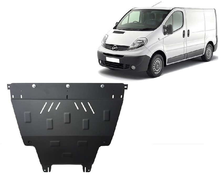 Steel skid plate for Opel Vivaro A