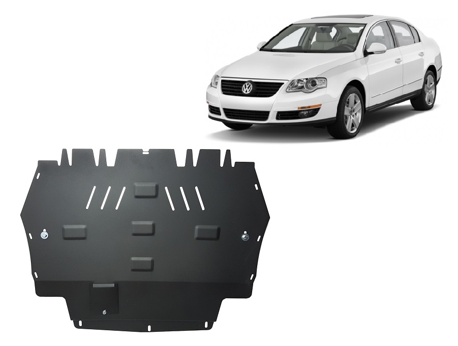 Steel skid plate for VW Passat B6