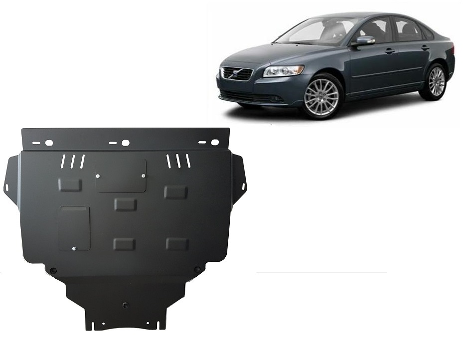 Steel skid plate for Volvo V50