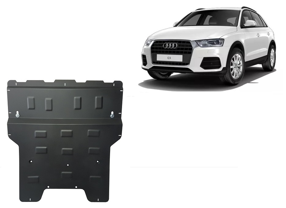Steel skid plate for Audi Q3