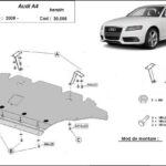 Underside view skid plate A4 B8 petrol