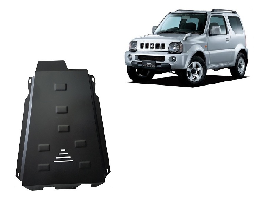 Steel transfer case skid plate for Suzuki Jimny