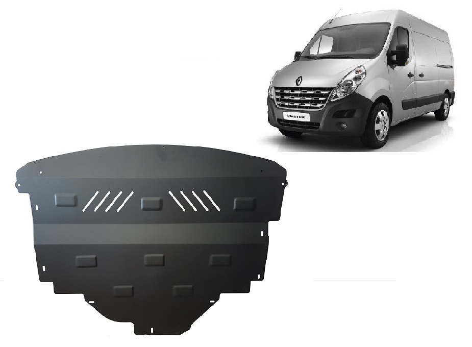 Steel skid plate for Renault Master 3
