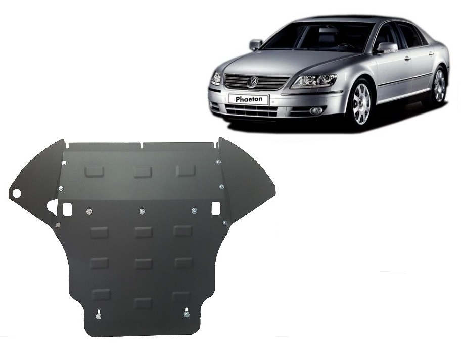 Steel skid plate for Volkswagen Phaeton
