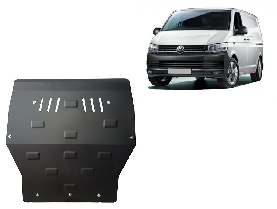 Steel skid plate for Volkswagen Transporter T6