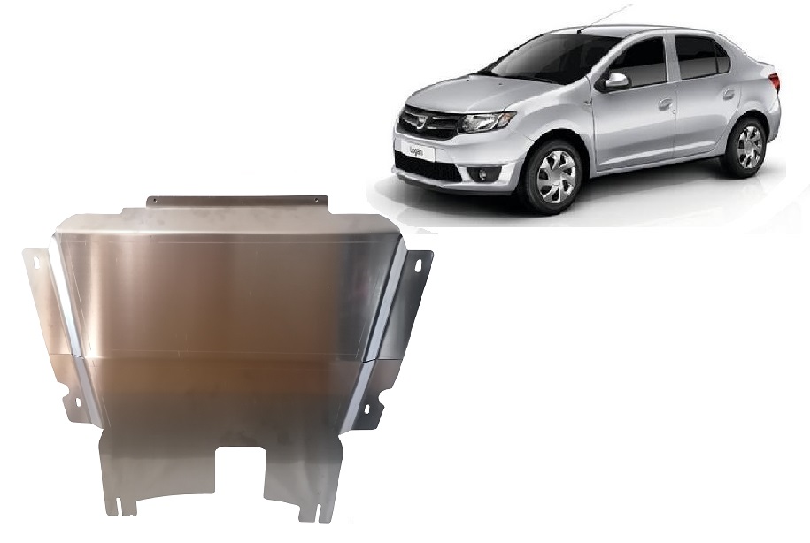 Aluminum skid plate for DACIA LOGAN 2