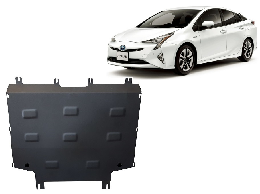 Steel skid plate for Toyota Prius