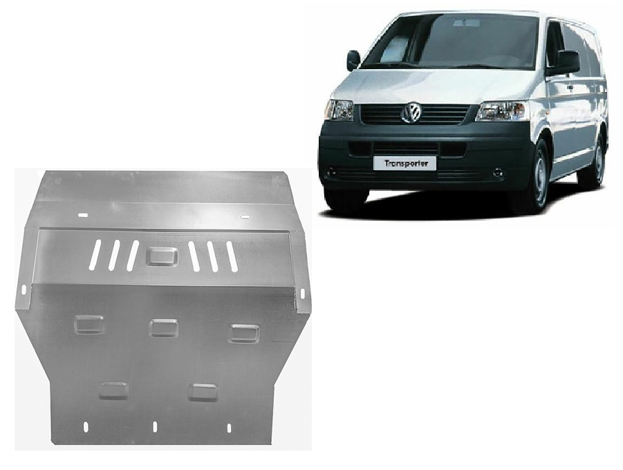Galvanized steel skid plate for Volkswagen Transporter T5