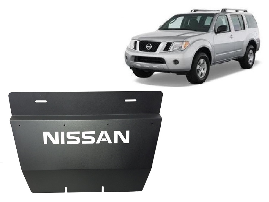 Steel radiator skid plate for Nissan Pathfinder