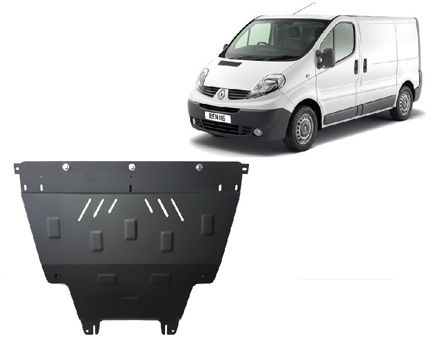 Steel skid plate for Renault Trafic 2