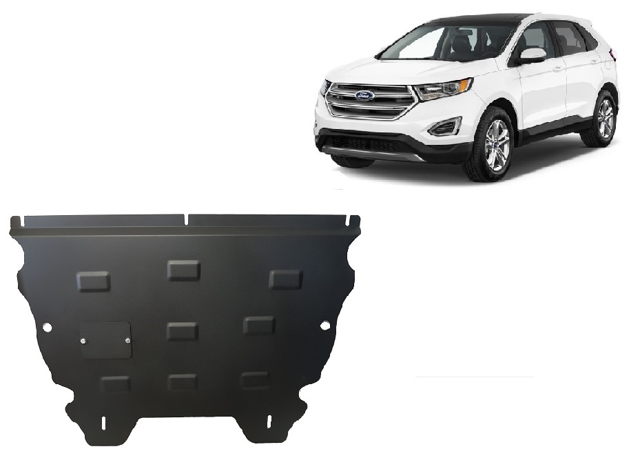 Steel skid plate for the protection of the engine and the gearbox for Ford Edge