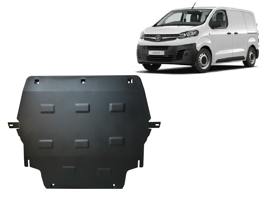 Steel skid plate for Opel Vivaro C