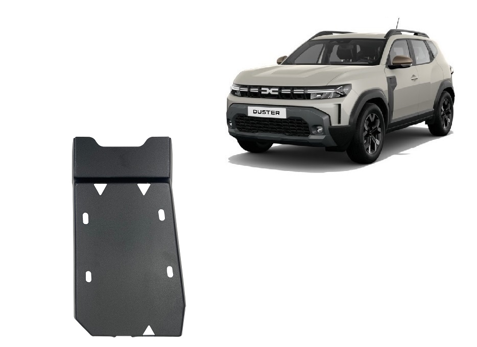 Steel diferential skid plate for Dacia Duster 4x4