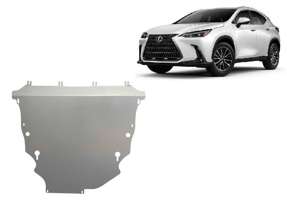 Aluminum skid plate for Lexus NXAZ20