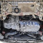 3 mm aluminum underbody skid plate covering engine gearbox and radiator