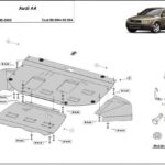 Mounting diagram steel skid plate Audi A4 B6