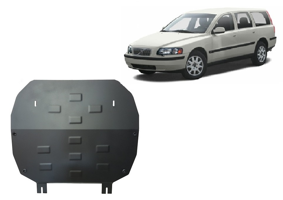 Steel skid plate for Volvo V70