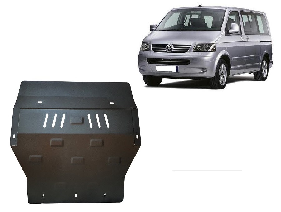 Steel skid plate for Volkswagen T5 Caravelle