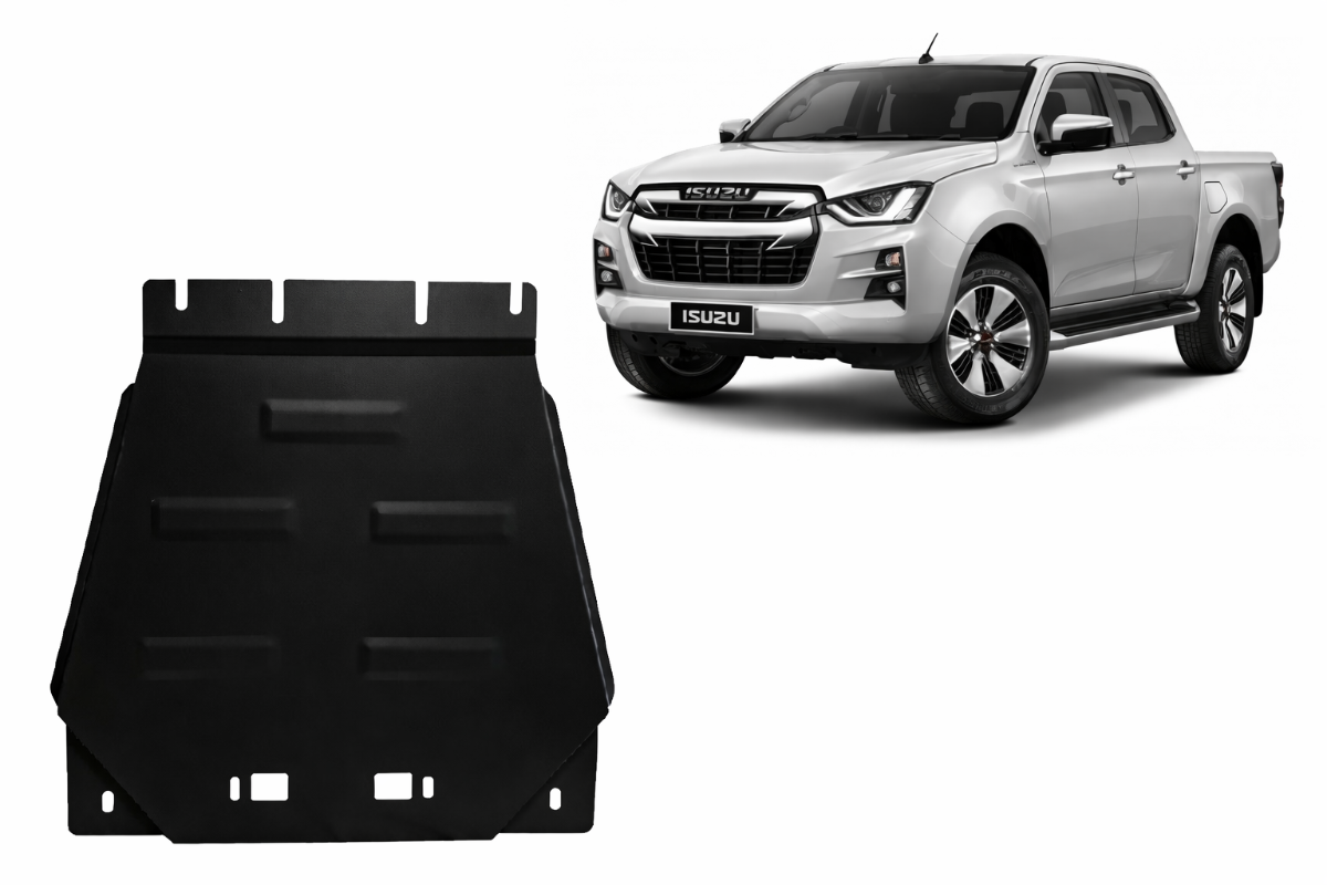 Steel gearbox skid plate for Isuzu D-Max