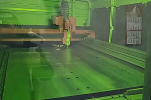 CNC laser cutting steel skid plates