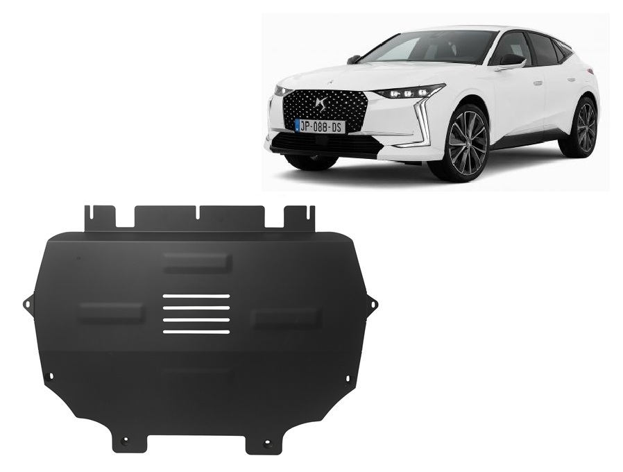 Citroen DS4 II (2021-2026) Engine, Gearbox, Radiator Skid Plate - 2 mm Steel