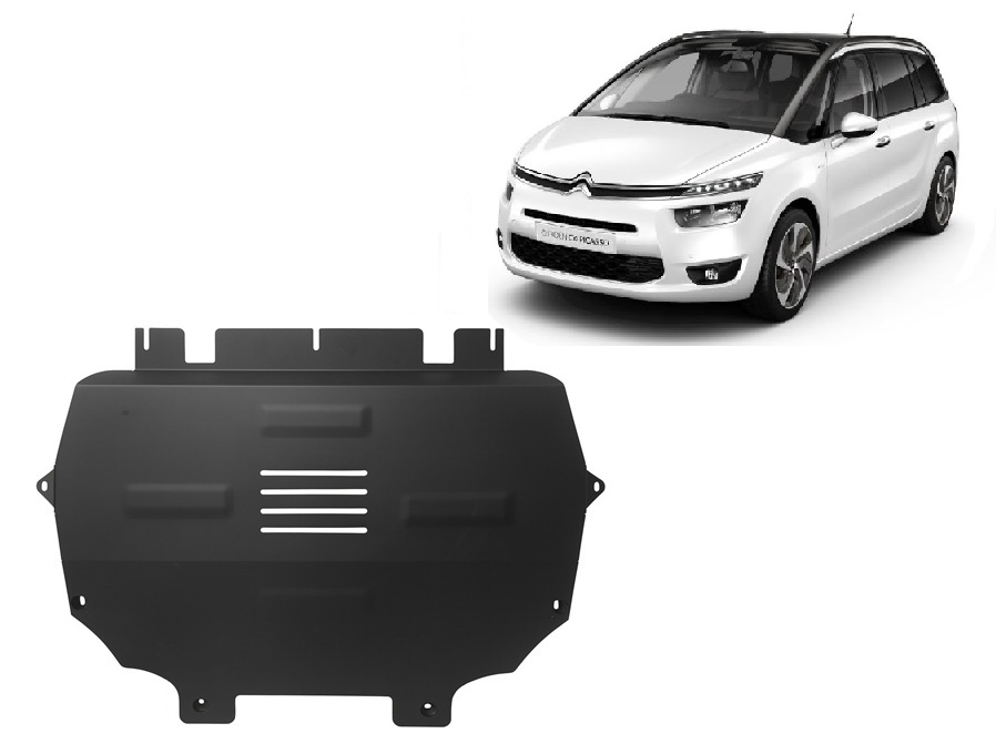 Citroen Grand C4 Picasso (2013-2018) Engine, Gearbox, Radiator Skid Plate - 2 mm Steel