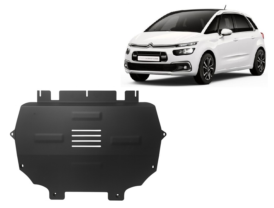 Citroen Grand C4 SpaceTourer (2018-2022) Engine, Gearbox, Radiator Skid Plate - 2 mm Steel