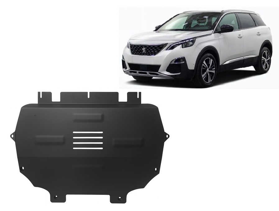Peugeot 5008 (2017-2026) Engine, Gearbox, Radiator Skid Plate - 2 mm Steel