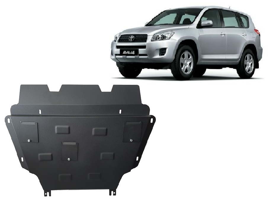 Toyota RAV4 Diesel (2006-2013) Engine, Front Bumper, Gearbox, Radiator Skid Plate - 2 mm Steel