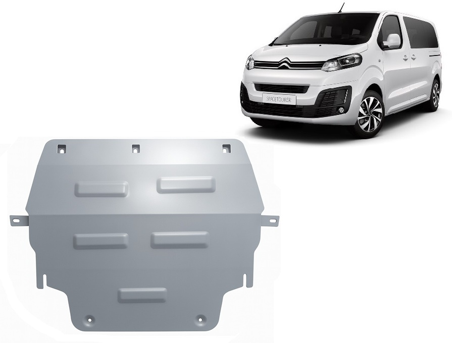 Citroen Spacetourer (2016-2026) Engine, Gearbox, Radiator Skid Plate - 3 mm Aluminum
