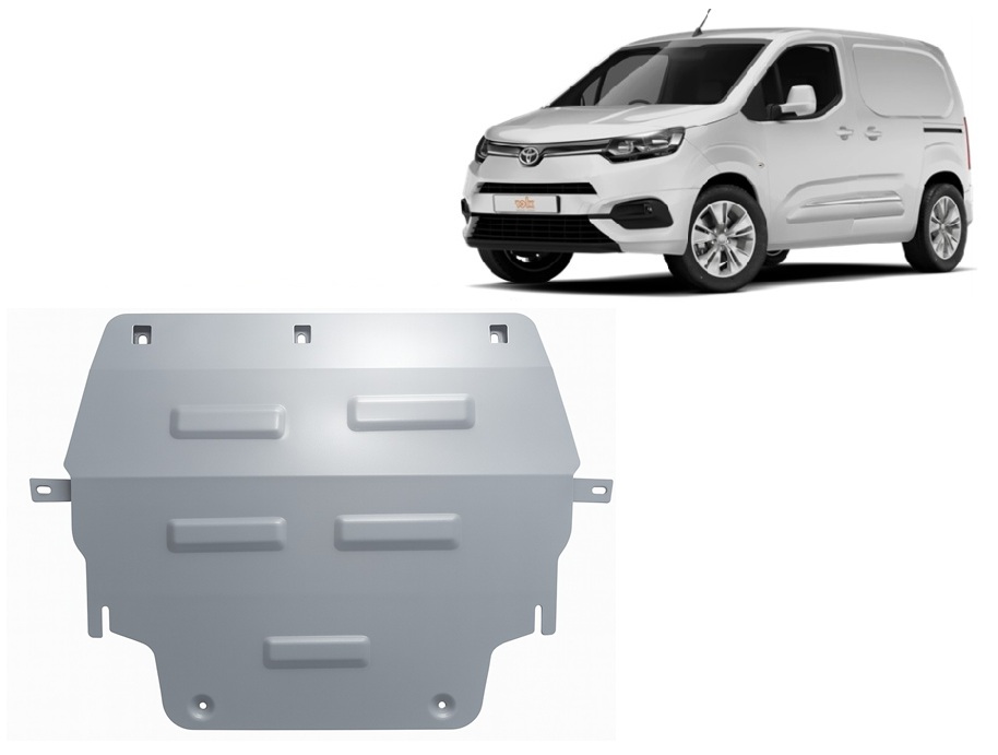 Toyota Proace (2016-2026) Engine, Gearbox, Radiator Skid Plate - 3 mm Aluminum