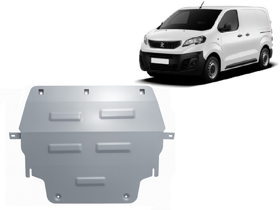 Peugeot Traveller (2016-2026) Engine, Gearbox, Radiator Skid Plate - 3 mm Aluminum