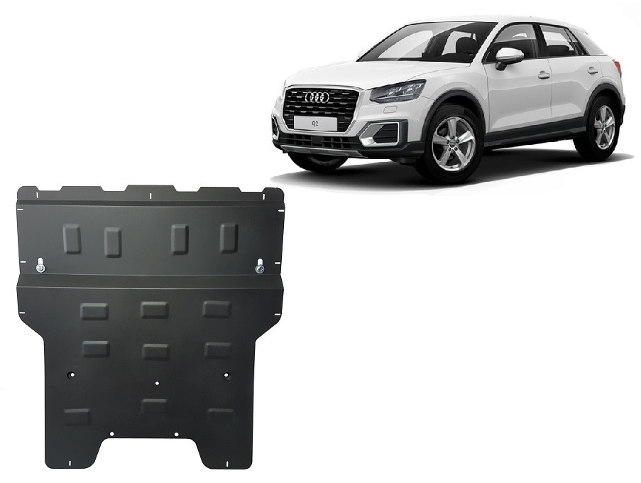 Audi Q2 (2016-2020) Engine, Gearbox, Radiator Skid Plate - 2 mm Steel