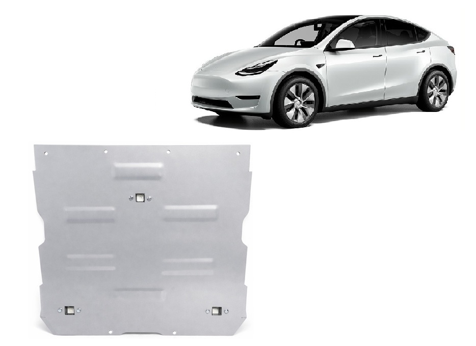 Tesla model Y (2020-2023) Front Electric Motor Skid Plate - 3 mm Aluminum