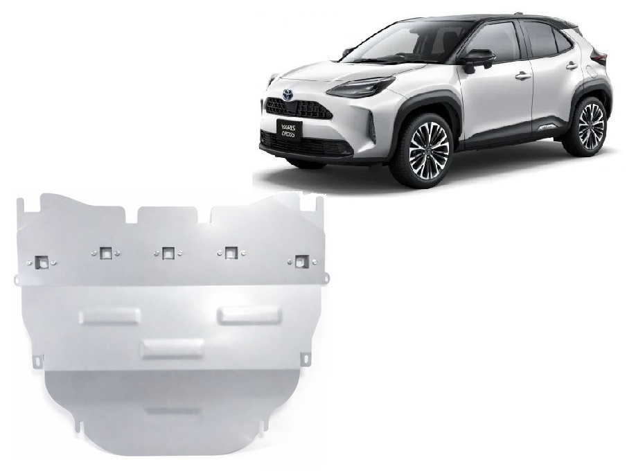 Toyota Yaris Cross (2021-2026) Engine, Gearbox, Radiator Skid Plate - 3 mm Aluminum